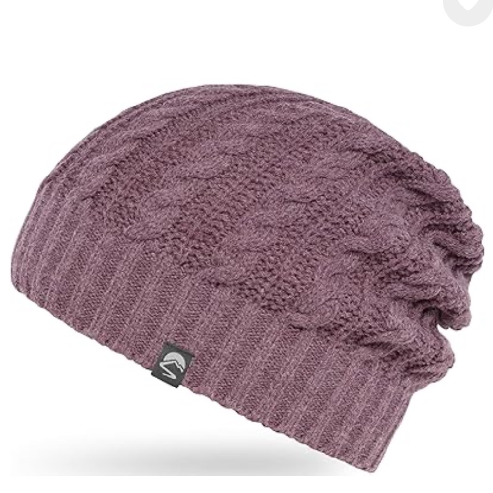 Sunday afternoons Maeve purple soft knit beanie
